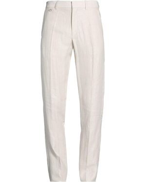 Agnona Ivory Trousers Linen - White