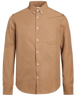 Edition10 Khaki Shirt Organic Cotton - Brown