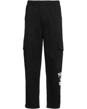DISCLAIMER Trousers Cotton, Elastane - Black