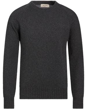 Gran Sasso Charcoal Sweater Cashmere, Virgin Wool - Black