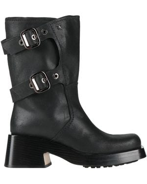 Fabi Botines De Caña Alta - Negro