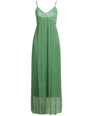 Kaos Maxi Dress Polyester, Metallic Fiber - Green