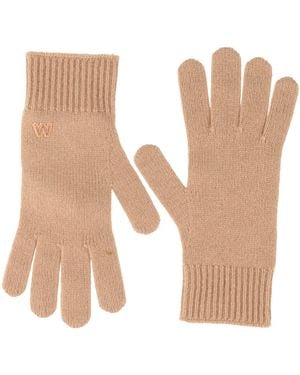 Weekend by Maxmara Camel Gloves Cashmere - White