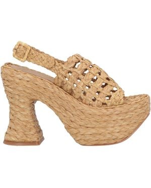 Paloma Barceló Sand Espadrilles Natural Raffia