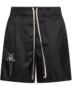 Rick Owens X Champion Shorts & Bermuda Shorts Polyamide - Black