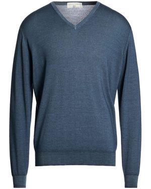 FILIPPO DE LAURENTIIS Jumper Merino Wool - Blue