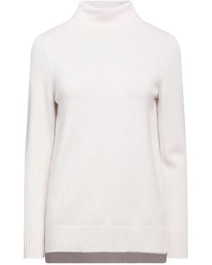 Gran Sasso Turtleneck Wool, Viscose, Cashmere - White