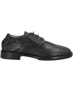 Malloni Lace-Up Shoes Leather - Black