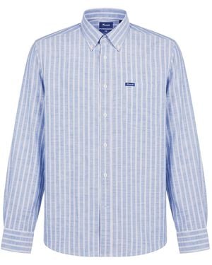 Façonnable Slate Shirt Cotton - Blue