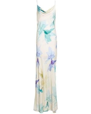 Kontatto Ivory Maxi Dress Viscose - Blue