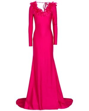 GIUSEPPE DI MORABITO Fuchsia Maxi Dress Polyamide, Elastane - Pink
