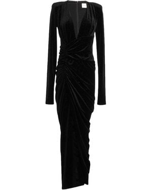 Alexandre Vauthier Maxi Dress Polyester, Elastane - Black