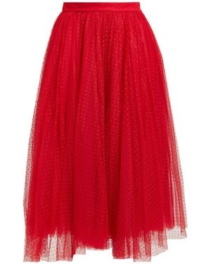 Elisabetta Franchi Midi Skirt - Red