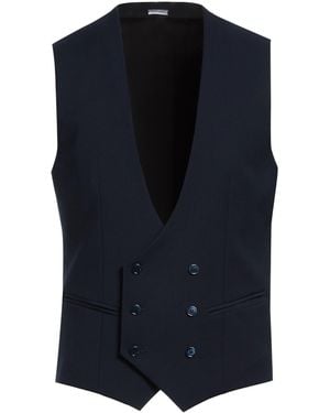 Daniele Alessandrini Tailored Vest Polyester, Viscose, Elastane - Blue