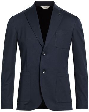 Paoloni Midnight Blazer Cotton, Polyamide, Elastane - Blue