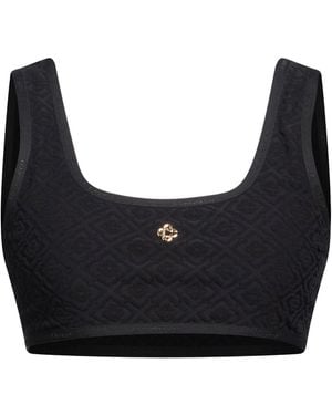 CASABLANCA Top Polyamide, Elastane - Black