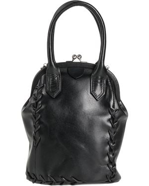 Y's Yohji Yamamoto Handbag Cow Leather - Black