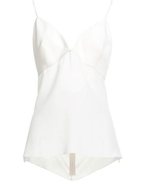 Elie Saab Ivory Top Silk - White