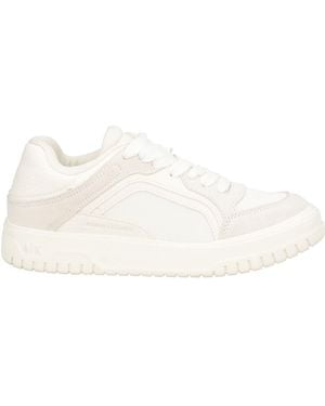 ARMANI EXCHANGE Ivory Trainers Polyester, Polyurethane, Cow Leather - Natural