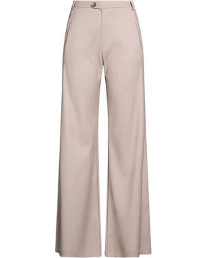 Daniele Fiesoli Khaki Pants Polyester, Viscose, Elastane - Natural