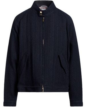 Thom Browne Jacket Cotton, Polyester, Polyamide, Wool, Synthetic Fibers - Blue