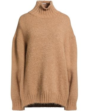 Jil Sander Turtleneck Alpaca Wool, Virgin Wool, Polyamide - Natural