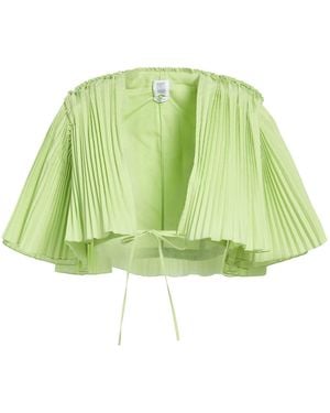 Rosie Assoulin Light Shrug Polyester, Cotton - Green