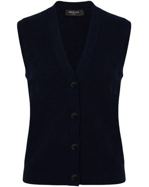 Fabiana Filippi Midnight Cardigan Cashmere - Blue