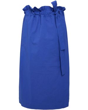 Niu Midi Skirt Cotton, Elastane - Blue
