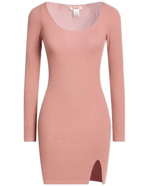 Kontatto Blush Mini Dress Viscose, Polyester - Pink