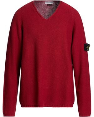 Stone Island Sweater Cotton - Red