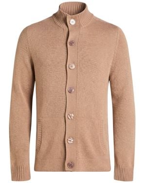 HENRY CLIFFORD Cardigan Wool, Cashmere - Natural