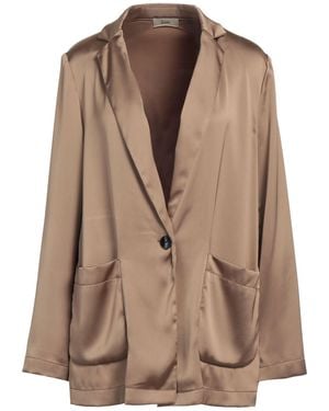 Herno Khaki Blazer Polyester - Brown