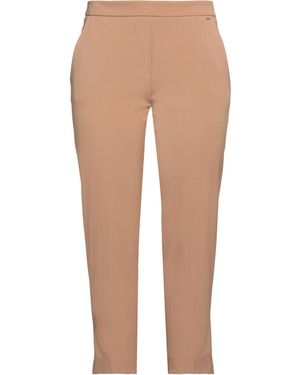 Kaos Camel Trousers Polyester, Viscose, Elastane - Natural