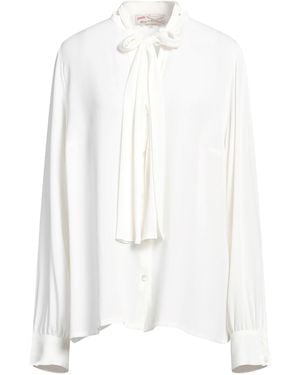 Maison Common Ivory Shirt Acetate, Silk - White