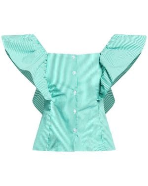 Le Volière Top Cotton, Polyamide, Elastane - Blue
