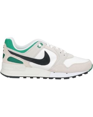 Nike Sneakers Leather, Textile Fibers - White