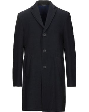 Daniele Alessandrini Midnight Coat Polyester, Viscose, Elastane - Blue