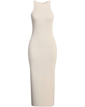 Kontatto Midi Dress Viscose, Polybutylene - White