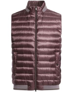 Herno Vest Polyamide, Elastane - Purple