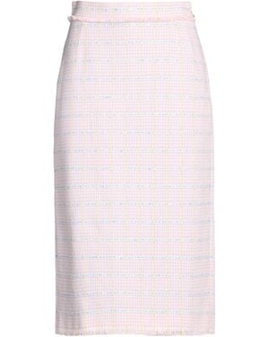 Thom Browne Light Midi Skirt Cotton, Polyurethane, Wool - White