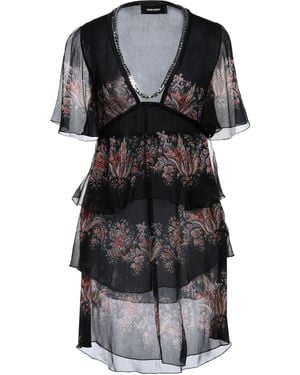DSquared² Mini Dress Silk - Black