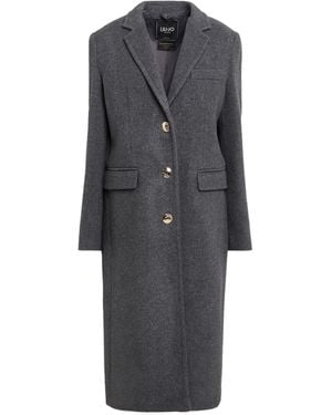 Liu Jo Coat Wool, Polyamide - Grey