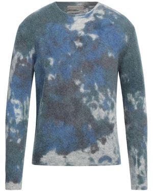 Original Vintage Style Jumper Baby Alpaca Wool, Polyamide, Wool - Blue