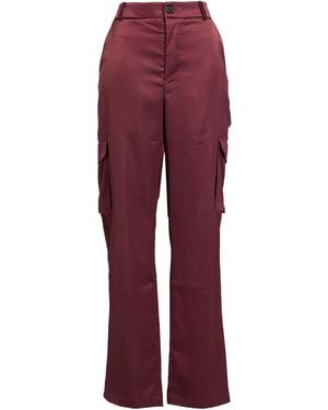 Roberto Collina Burgundy Pants Polyester, Elastane - Red