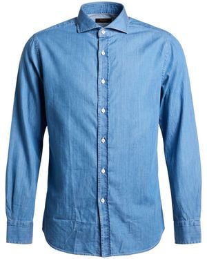 Moorer Shirt Cotton - Blue