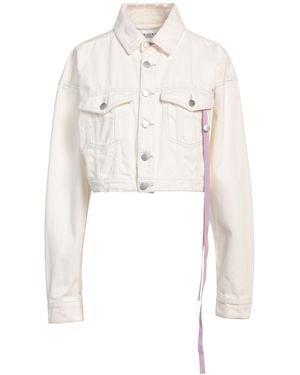 ICON DENIM Ivory Denim Outerwear Cotton - White