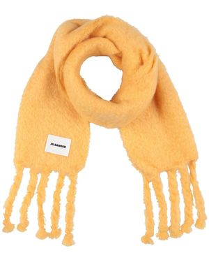 Jil Sander Scarf Mohair Wool, Wool, Polyamide - Yellow