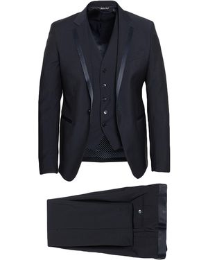 Brian Dales Midnight Suit Wool, Mohair Wool - Blue
