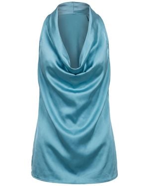 Jucca Top Silk, Elastane - Blue